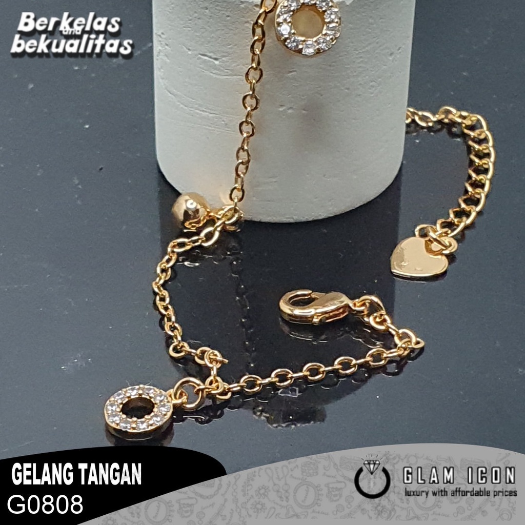 Gelang Rantai Tangan Mata Bandul Donat  G0808 GRG