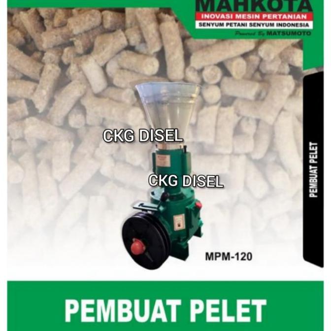 Mesin Cetak Pelet Pakan Ikan Ternak Mpm 120 Mahkota