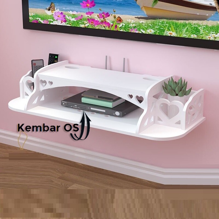 Rak Rak Wifi Dvd Gantung Serbaguna Tempat Remote / Ambalan Dinding