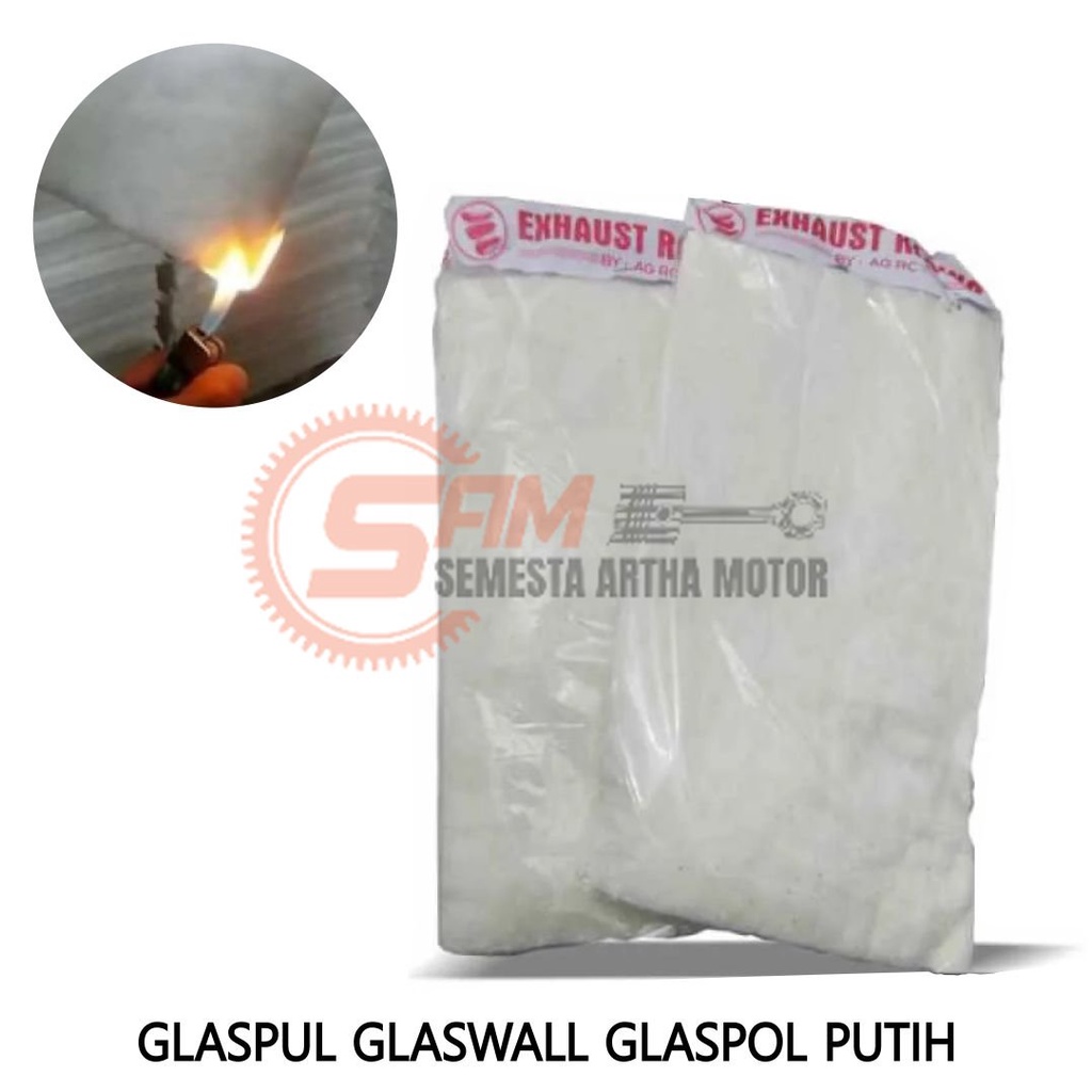 Putih Glaspul Glaspol Gaspul Gaspol Gasbul Gasbol GlassWoll Knalpot