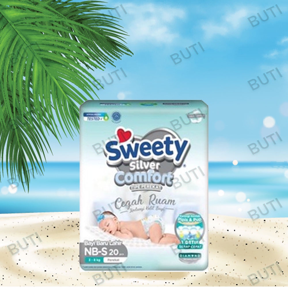 SWEETY SILVER COMFORD POPOK PEREKAT CEGAH RUAM NB-S 20 / 40