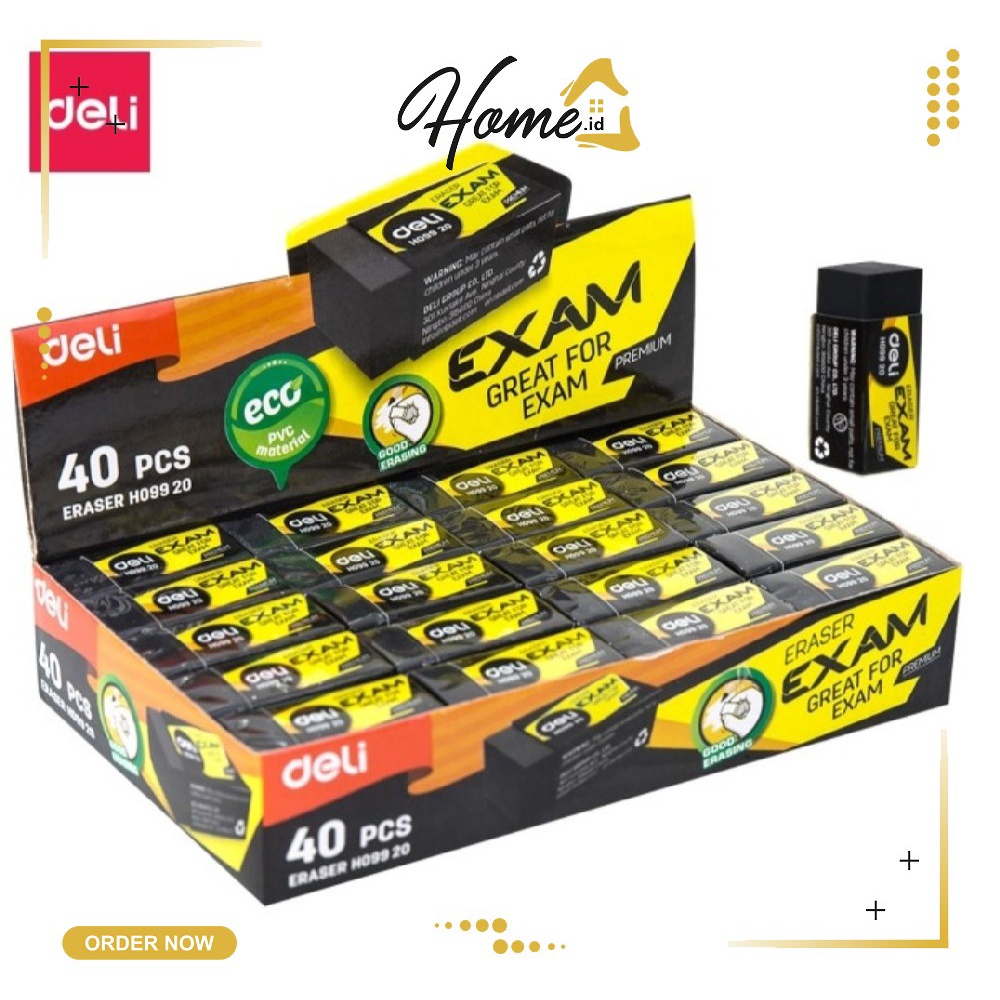 

Deli Penghapus Eraser Ujian Exam 2B 40 22 12mm
