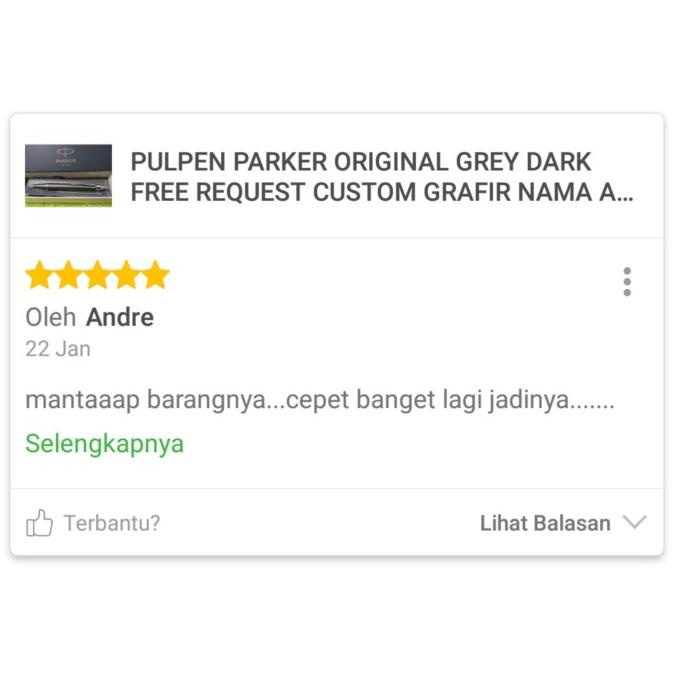 

PULPEN PARKER ORIGINAL GREY DARK FREE REQUEST CUSTOM GRAFIR NAMA ANDA