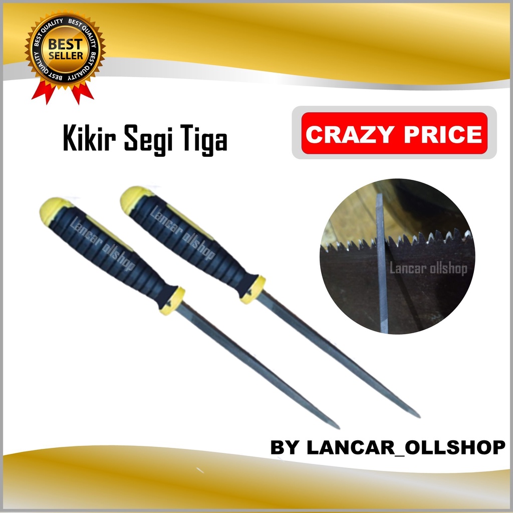 Kikir Gergaji 4 inch | Kikir gagang Karet | Alat Kikir