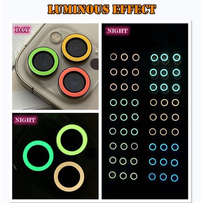 Luminous Temper GLass Kamera Lens Protector iPhone 11 PRO MAX 12 PRO MAX