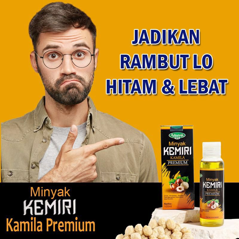 Minyak Kemiri Kamila Premium Original Atasi Rambut Rontok Dan Kebotakan