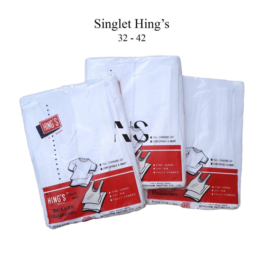 1 Pcs Kaos Dalam Pria Hings Kaos Singlet Pria Hings Kaos Dalam Singlet Hings 32 - 42