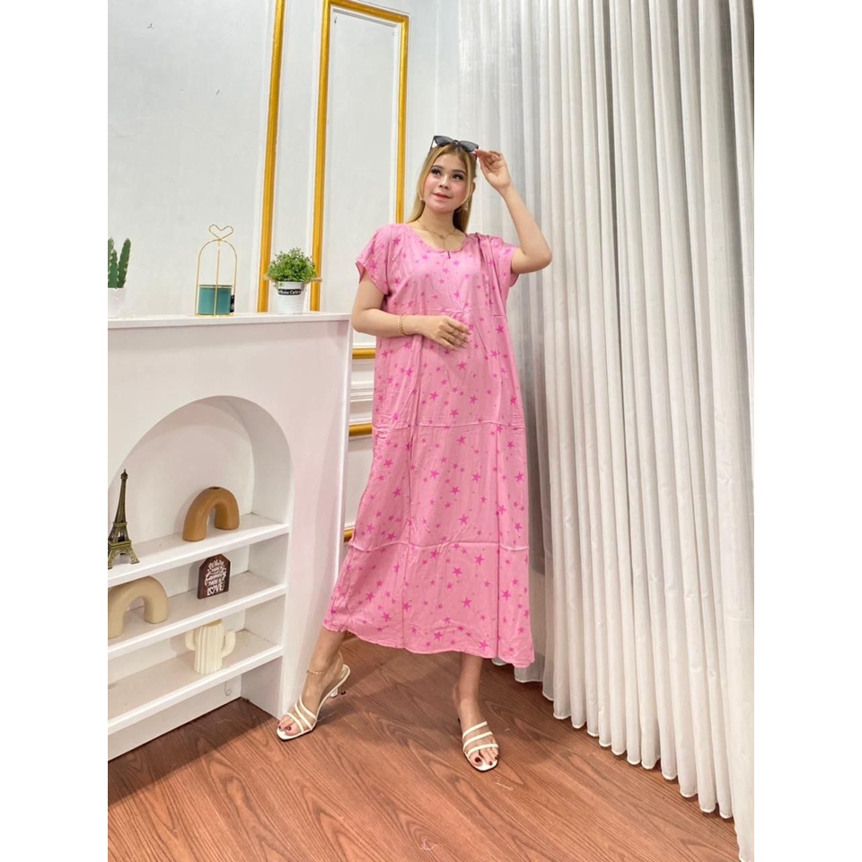 BEST SELLER HOME DRESS DASTER BRANDED BUSUI VIRAL Rayon Bahan Halus Adem Semata Kaki Non Ruffle kekinian busui daster ibu bumil baju daster batik wanita daster bali rayon premium lengan pendek murah Populer