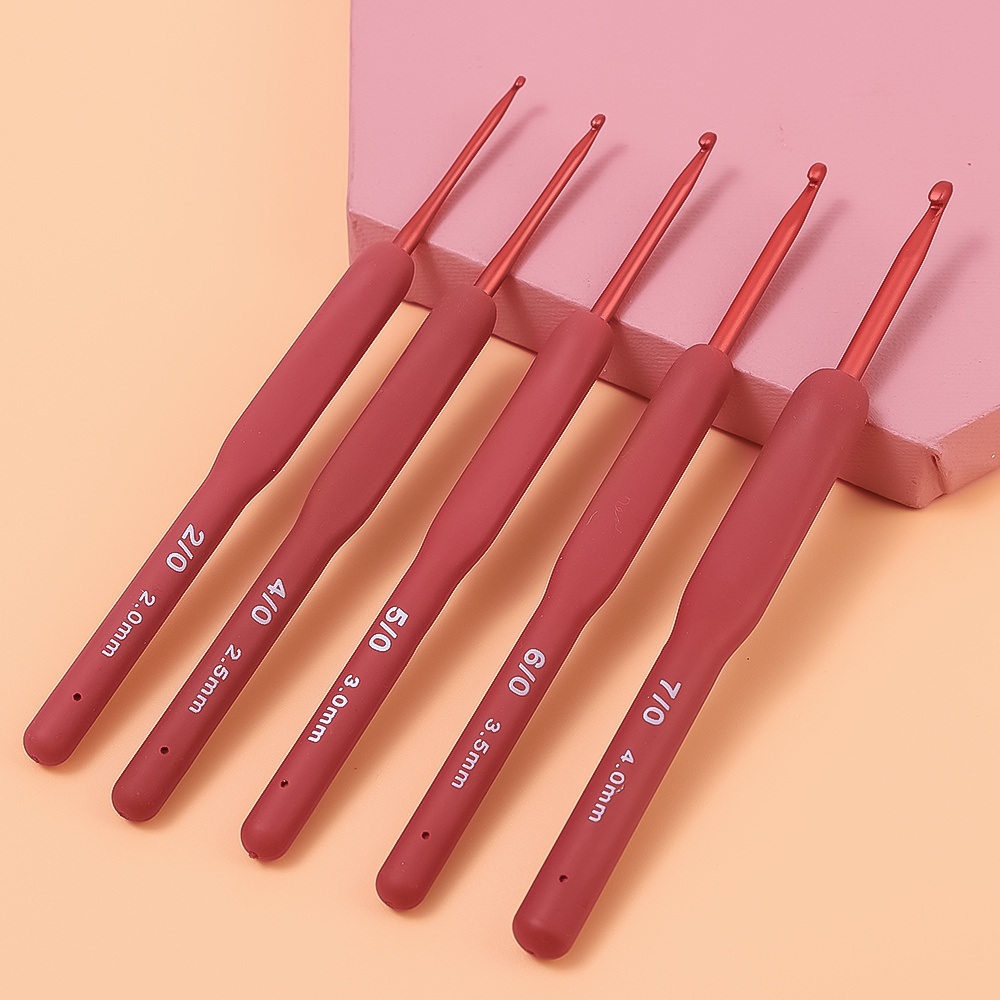 Jarum Rajut Crochet Hooks/Handmade DIY Kerajinan Tangan Benang Kait Menenun Sweater Alat Jahit