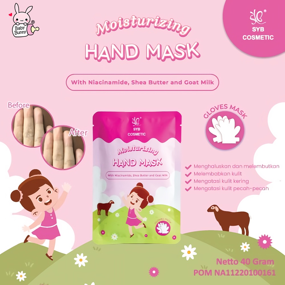 ❤ BELIA ❤ SYB Cosmetic Moisturizing Hand &amp; Exfoliating Foot Mask | Melembutkan tangan dan kaki | Rontokkan kulit kering | BPOM