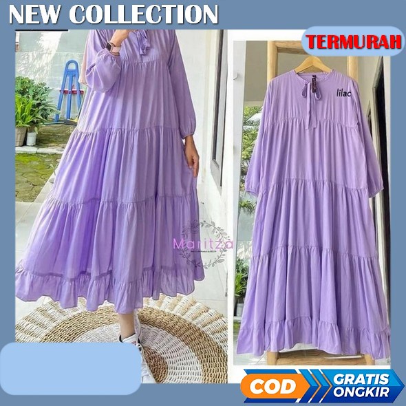 M L Xl Xxl Nisa Arabian Abaya - Gamis Maxy Terbaru 2022 Dress Kondangan Gaun Pesta Muslimah Abaya Re