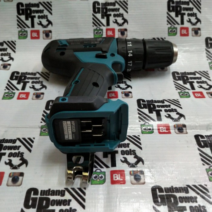 Mesin Bor Baterai Cordless Drill Makita Hp333 Unit Only #Original