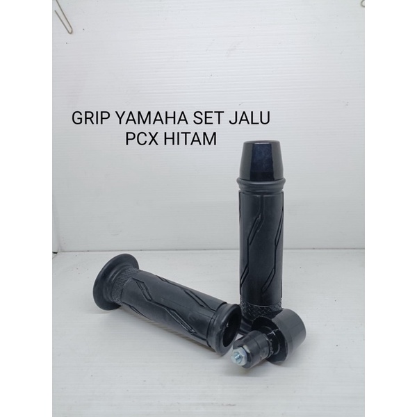 handgrip standar yamaha set jalu pcx hitam grip motor universal