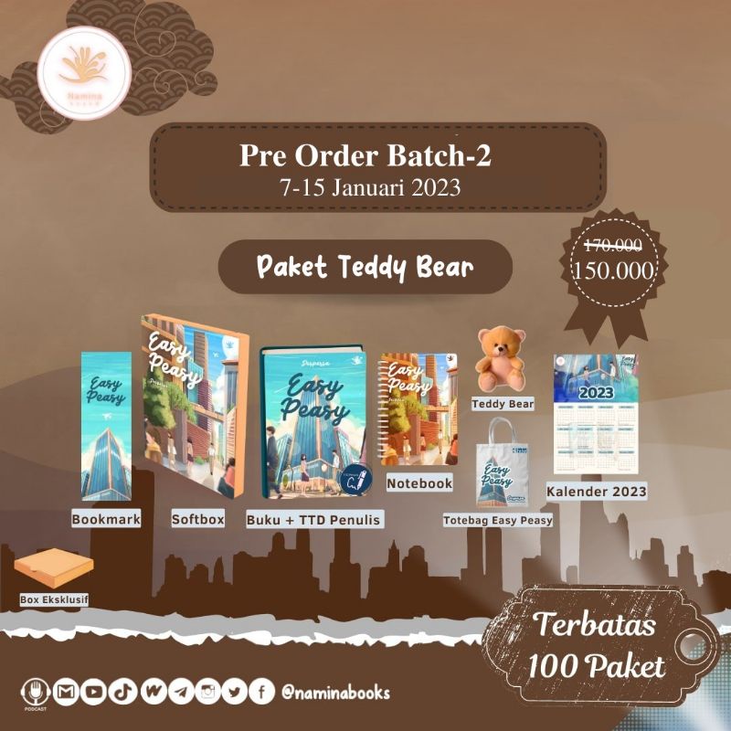 [PRE ORDER] NOVEL WATTPAD EASY PEASY BY DESPERSA