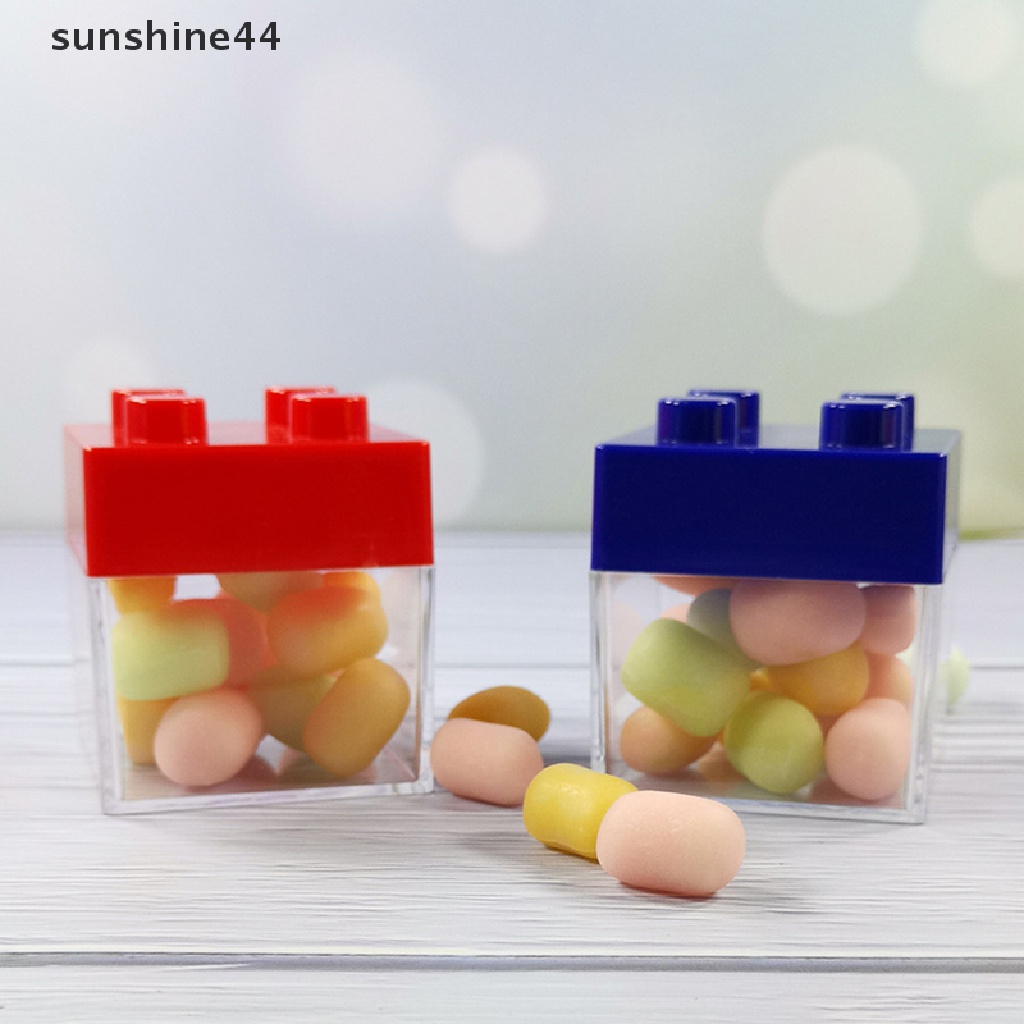 Sunshine 6Pcs Kotak Permen Bahan Plastik Bening Untuk Permen Case Nikmat Pesta Ulang Tahun Pernikahan.