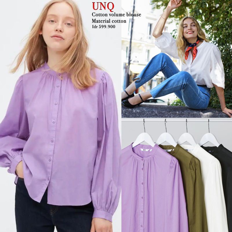 Unq cotton volume blouse
