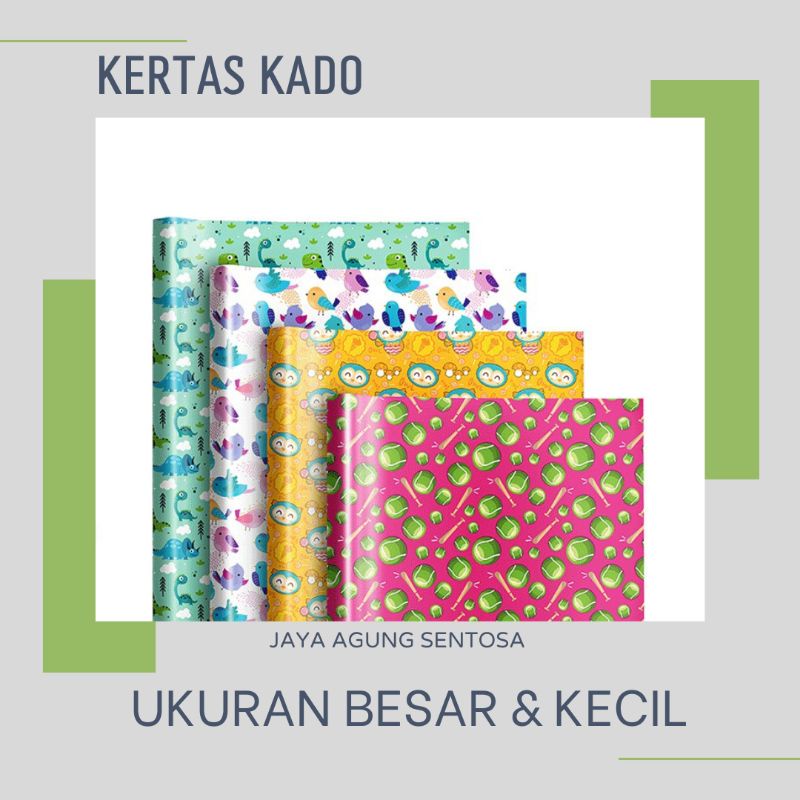 

KERTAS KADO PEMBUNGKUS KADO KIKY UK BESAR & KECIL