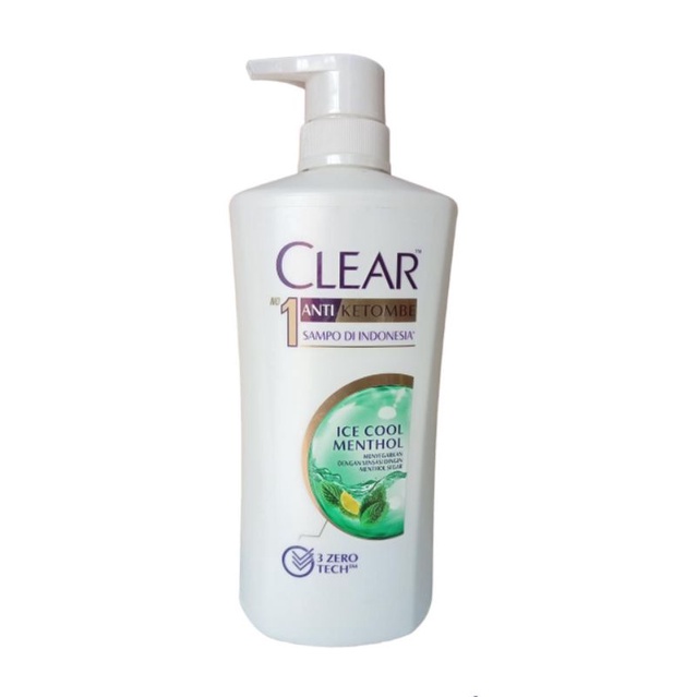 Clear Anti Ketombe ice cool menthol/complete soft care tiny tan660ml