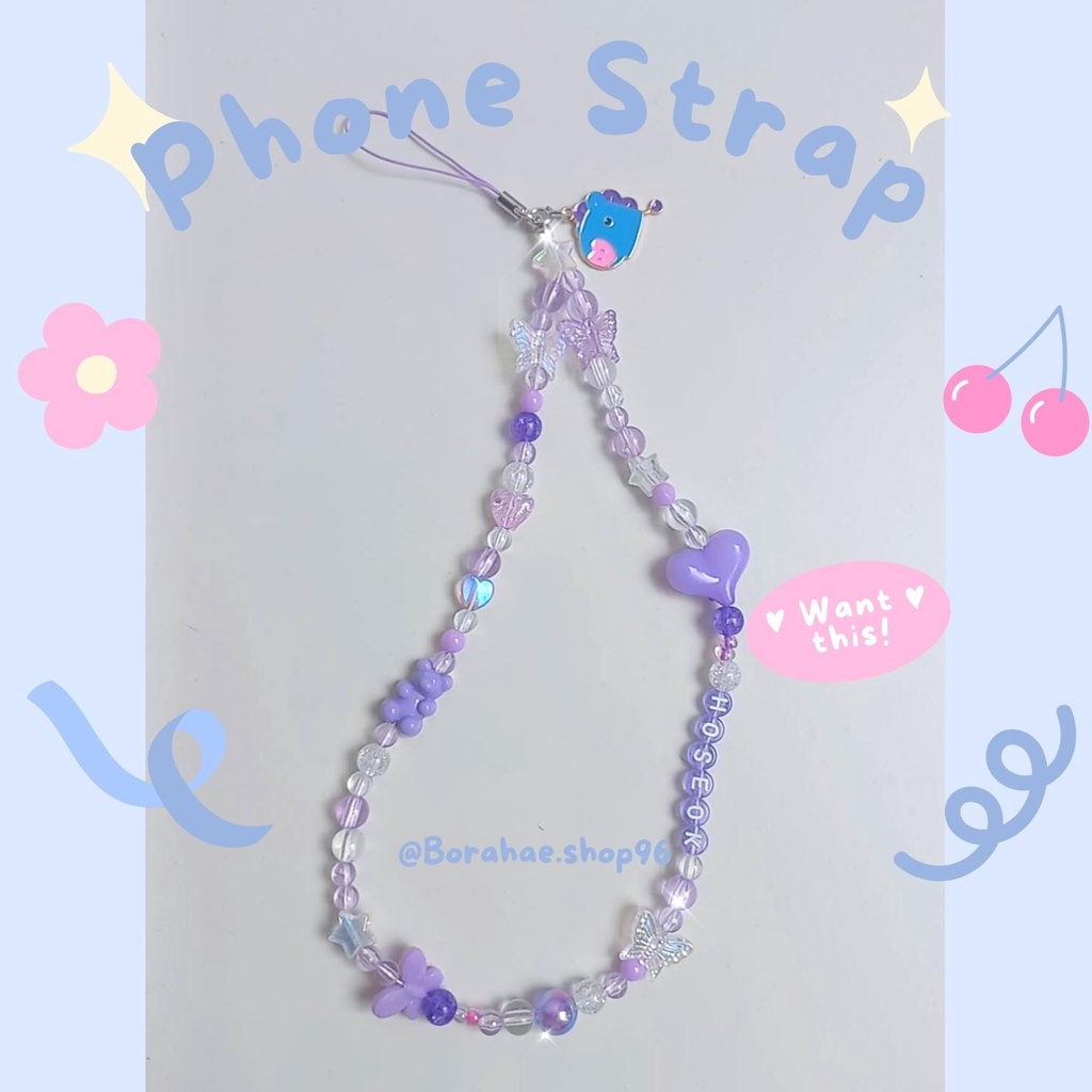 Jual Phone Charm Gantungan Hp Phone Strap Tali Handphone Manik
