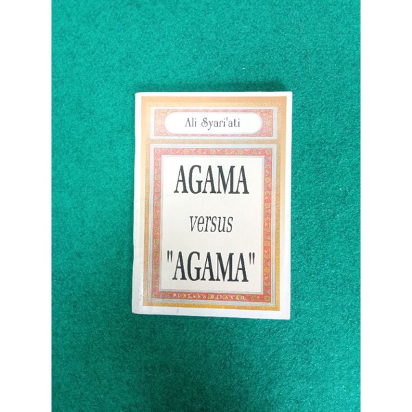 ORIGINAL Buku Agama versus Agama - Ali Syariati