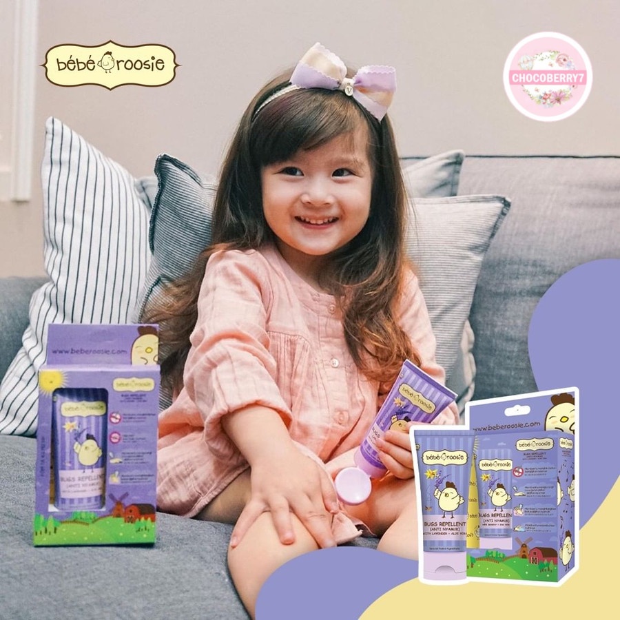 Bebe Roosie Bugs Repellent with Lavender + Aloe Vera 60gr / Telon Cream Anti Nyamuk Bebe Rosie