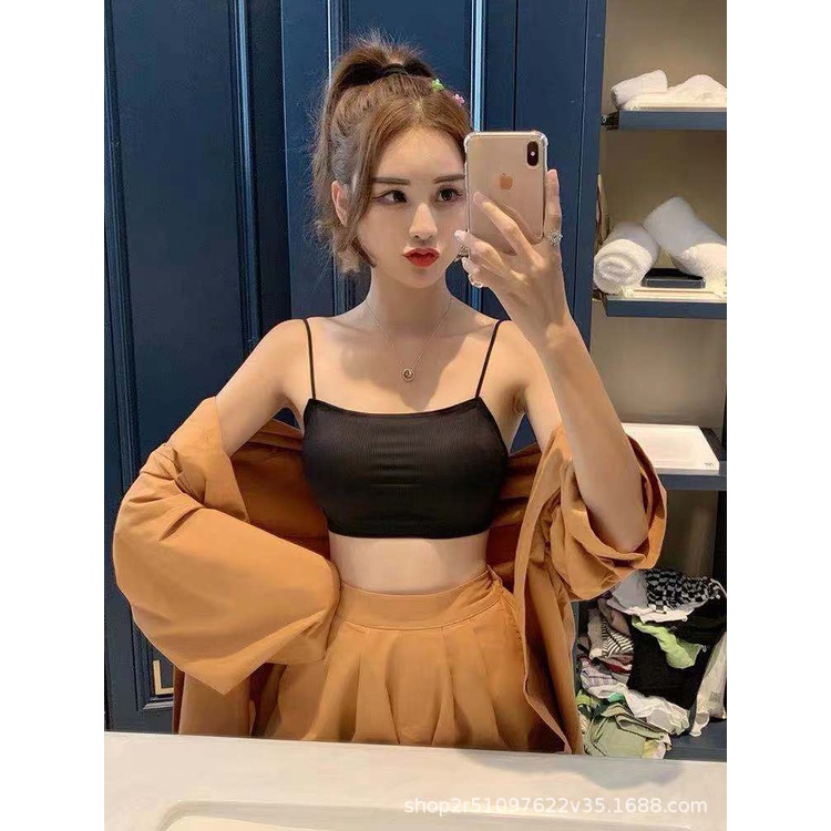 T&amp;Y Bra Wanita Jaring 6614 BH Crop Top Korea Pakaian Dalam Wanita Bra Fashion Tali Kecil Cup Import