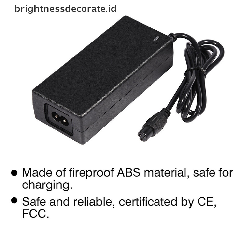[Birth] Adaptor Charger 42V 2A Untuk Hoverboard Skuter Self Balancing Pintar Elektrik [ID]