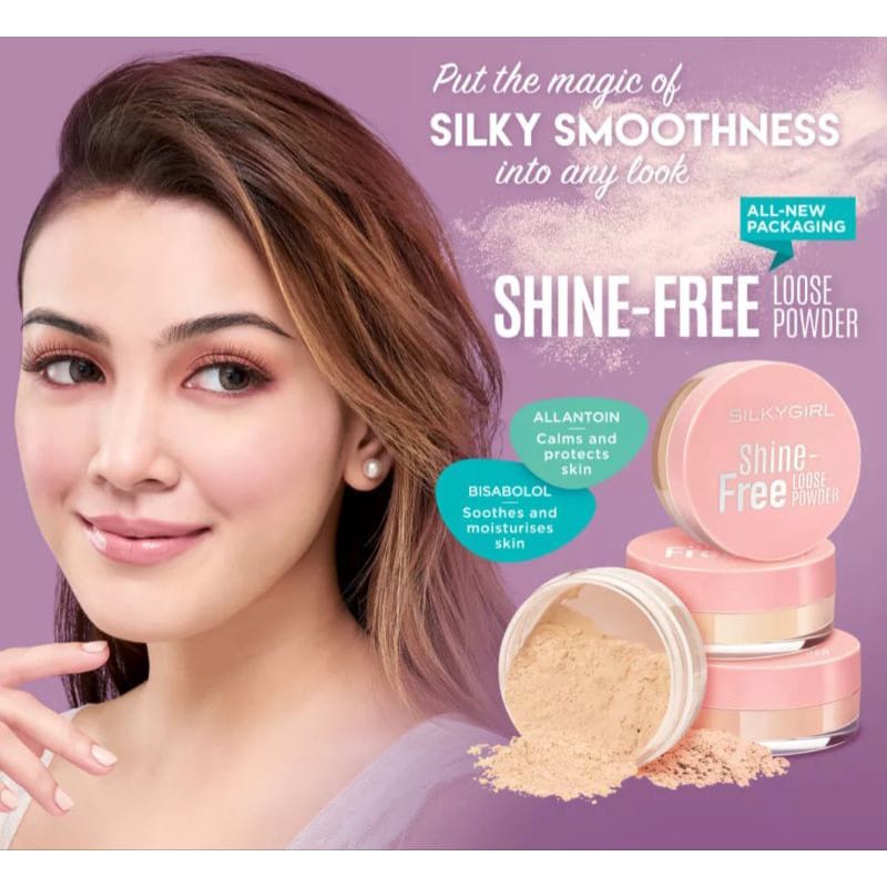 SILKYGIRL shine free loose powder/ face powder