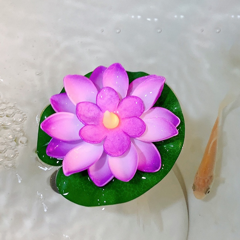 BUNGA LED LOTUS LAMPU IMLEK MENYALA BUNGA LOTUS ARTIFICIAL 1PCS ELEKTRIK TAHAN AIR CHINESE NEW YEAR BUNGA LOTUS Lampu LILIN BUNGA TERATAI Led Lampu Hias Air Elektrik Dekorasi Imlek LIGHT LAMP