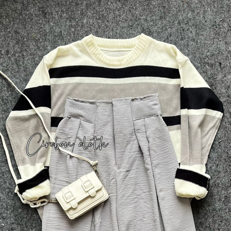 ONE SET CLAUDYA SWEATER (Cirebon Cloth)