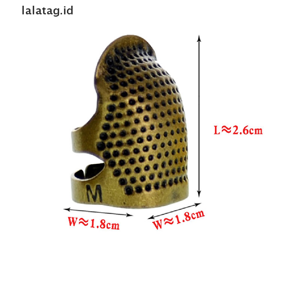 [lalatag] Pelindung Jari Gold Thimble Metal Aksesoris Jahit Alat Pekerjaan Tangan [ID]