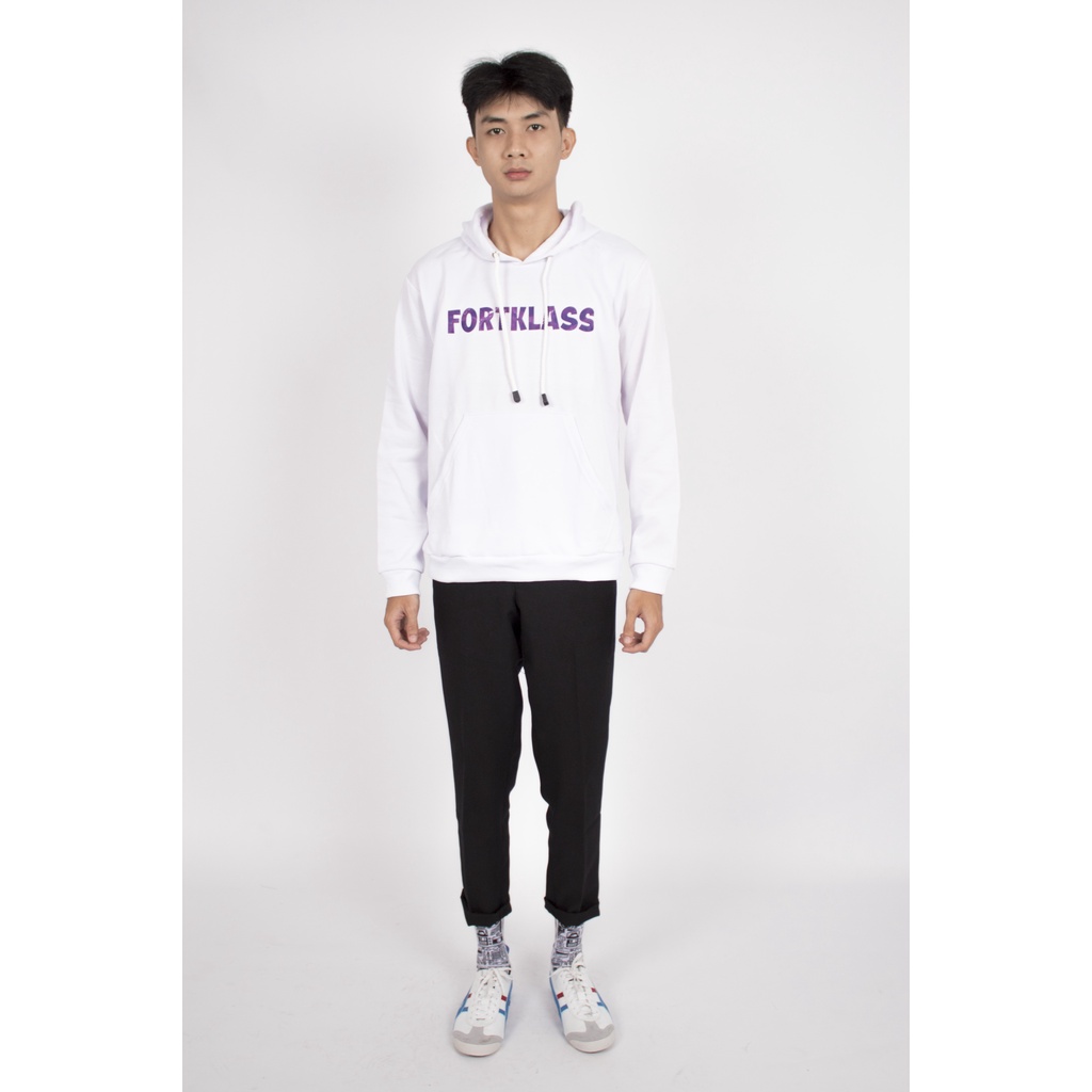 HIPNOP Hoodie Luis Putih Hoodie outerwear Kupluk Pria Unisex