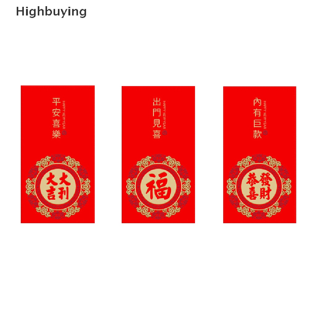 Hbid 6Pcs 2022tahun Harimau Tiga Dimensi New Year Creative New Year Red Packet Glory