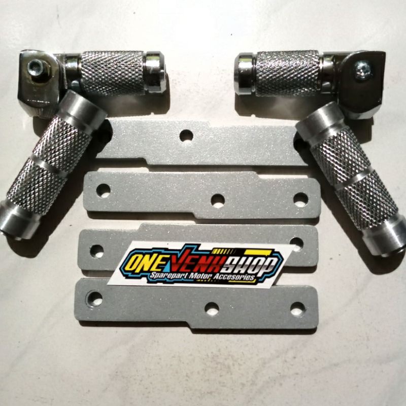 STEP PAKET BONCENGAN SATRIA FU DAN FUFI ANTI JOMBLO JALU STEP MODEL LIPAT DAN JALU STEP MODEL LURUS BREKET STEP BELAKANG BONCENGERS  BAHAN TEBAL JALU STEP DRAT 12 JALU UNDERBONE UNTUK BONCENGAN