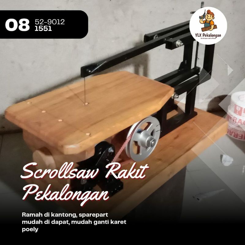 MESIN GERGAJI MEJA UKIR KAYU SCROLL SAW RAKIT