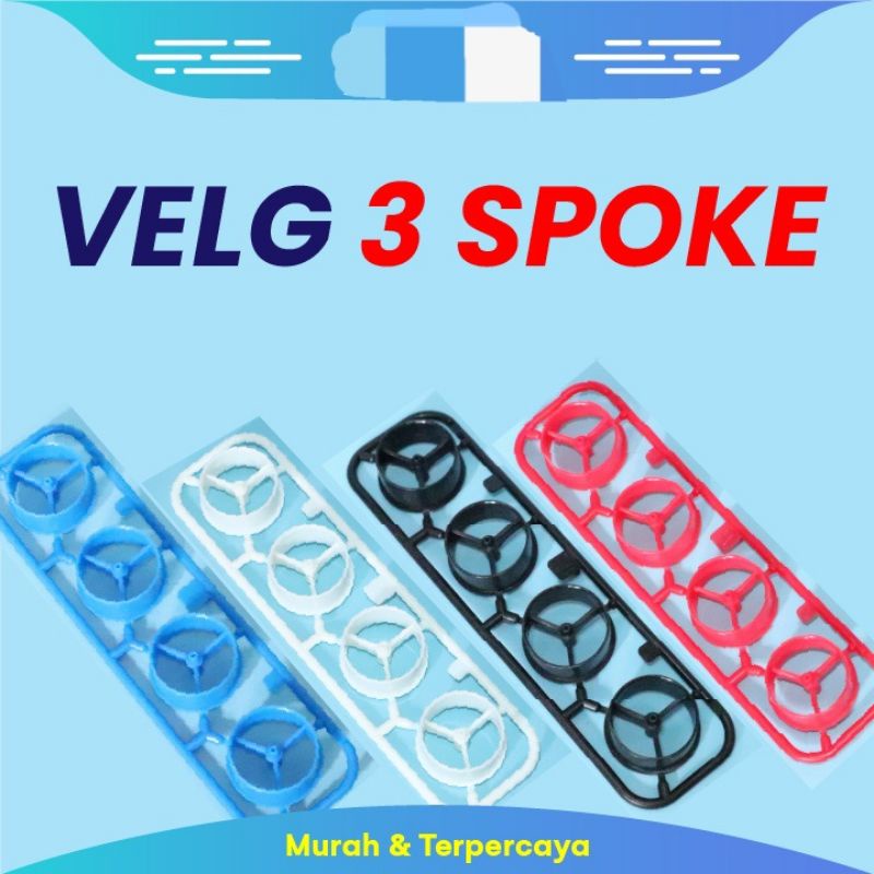 VELG TAMIYA LARGE L 3 SPOKE REP TAMIYA VELG L