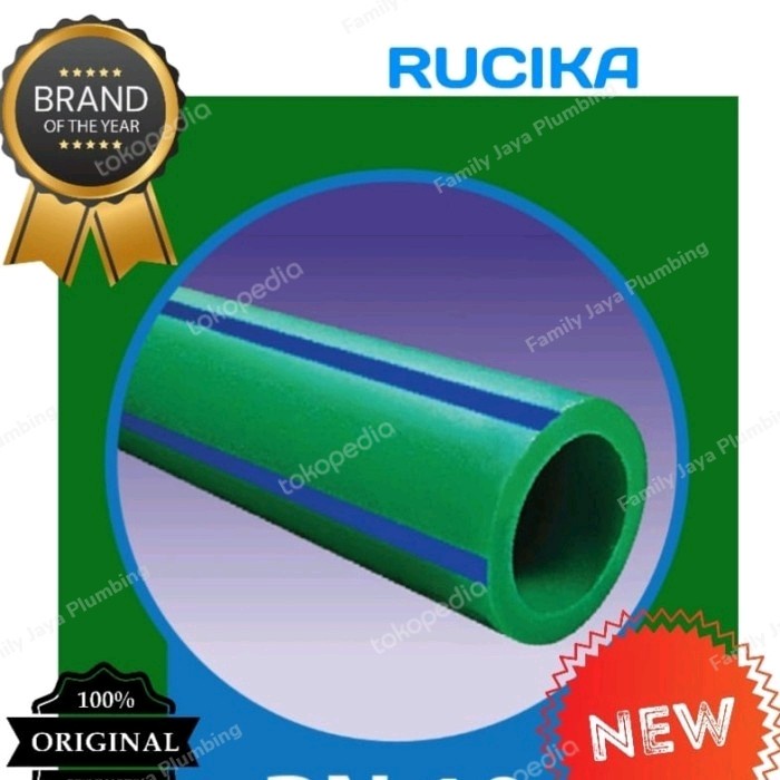 PIPE PIPA PPR 20MM 1/2 INCH - 25MM 3/4 INCH PN 10 AIR DINGIN RUCIKA KELEN GREEN