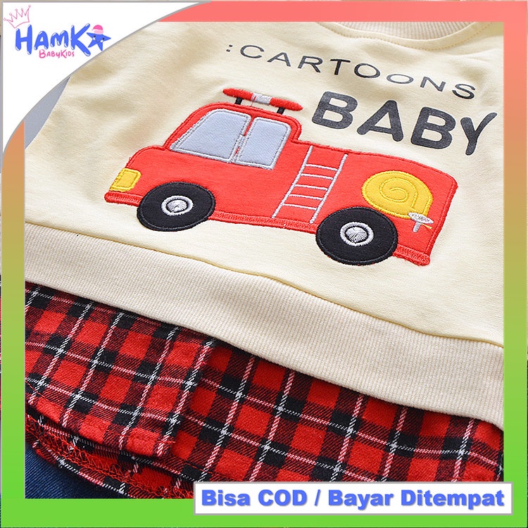 Setelan Baju Anak Laki Laki Model Pemadam Import 1 2 Tahun 3 4 Tahun Bayi Laki Laki Cowok 6 12 Bulan