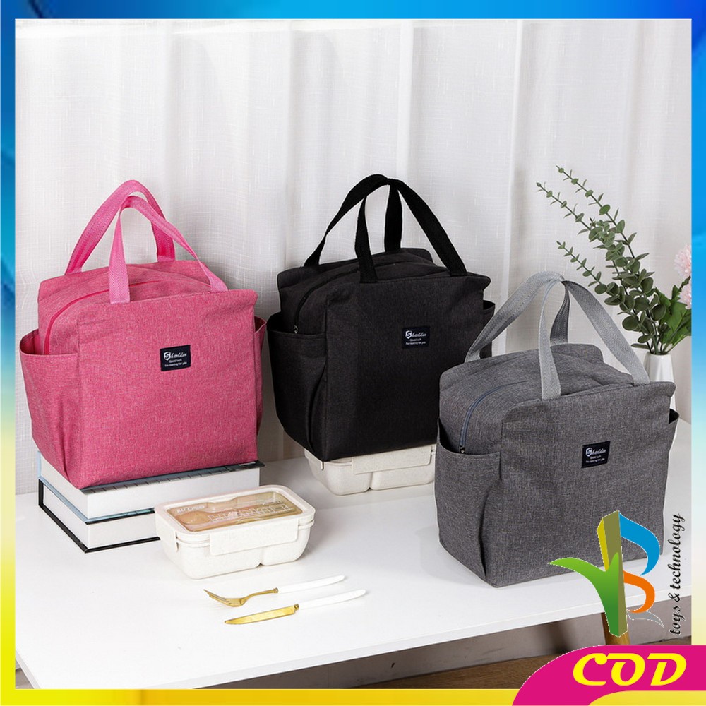 RB-T43 Tas Bekal Lunch Cooler Bag Box Anti Air Makanan Alumunium Foil / Tas Kotak Makanan / Lunch Bag / Tote Bag Bekal