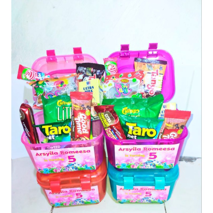 

paket snack ultah/Snack ulang tahun/paket Snack ulangtahun/Snack bok/bingkisan ultah