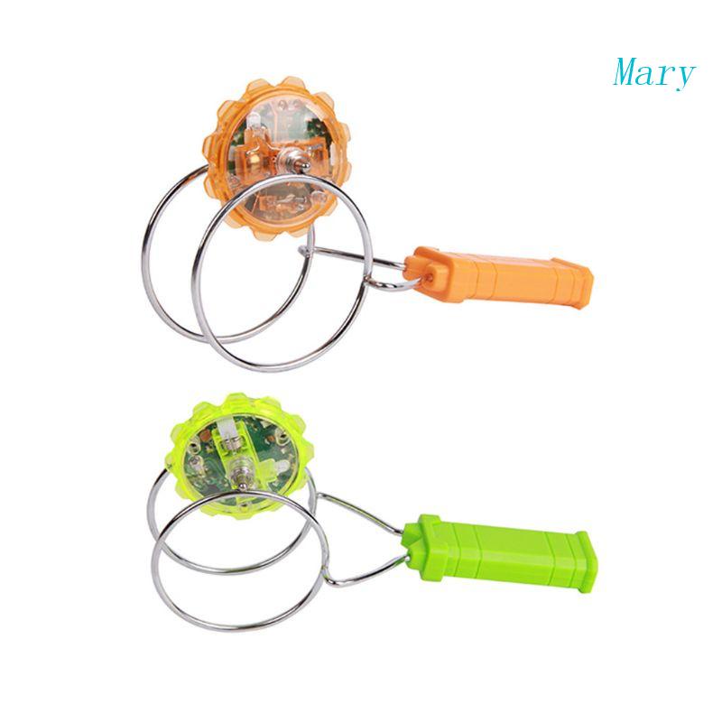 Mary LED Kinetik Tangan Spinner Sensory Rotary Fidget Gyro Anti-Kecemasan Balita Hadiah