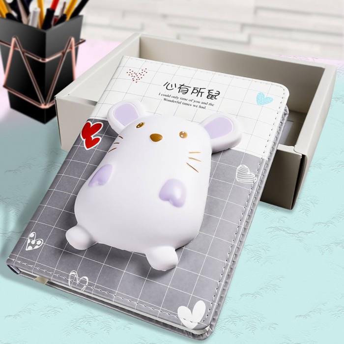 

NOTEBOOK SQUISHY DIARY LUCU / AGENDA JURNAL PLANNER / BUKU TULIS MOUSE