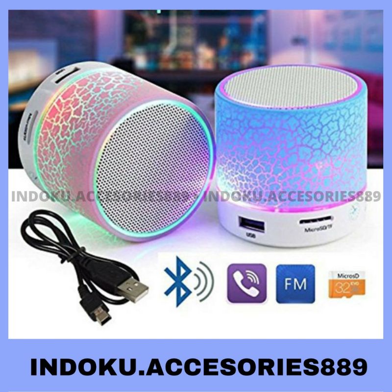 Speaker portabel bluetooth mini dancing light