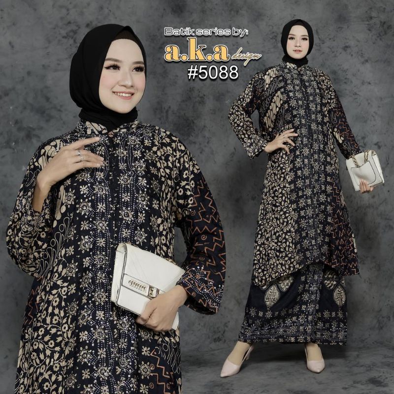 [ MARAPI BUSANA ] Ready Set Rok Batik Mute/Kode 5088/Set Rok Batik Original Aka Design/Set Rok Batik