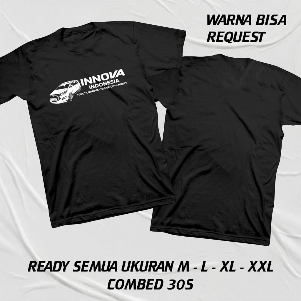 KAOS TOYOTA INNOVA INDONESIA KAOS KOMUNITAS BISA CUSTOM