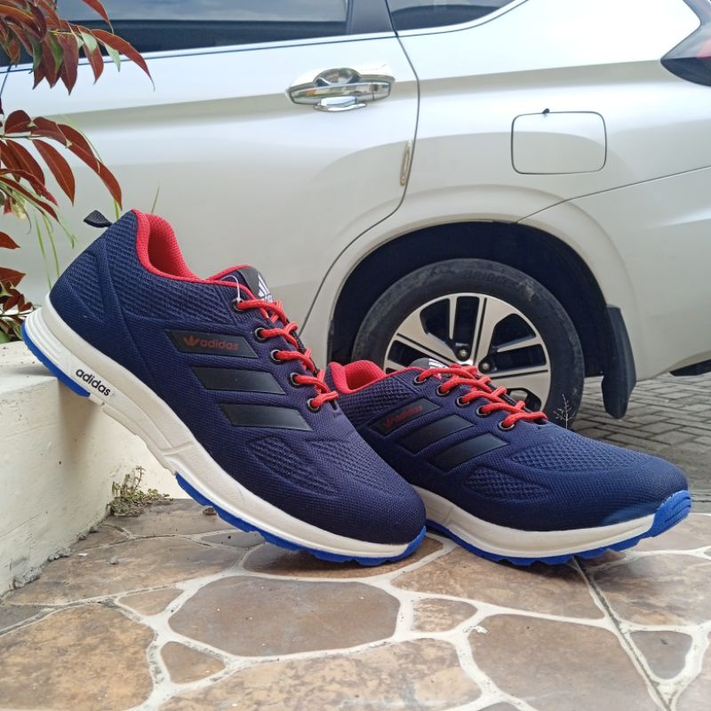 SEPATU ADIDAS NEW BIRU NAVY MAROON SEPATU SNEAKERS SPORT PRIA/WANITA TERBARU