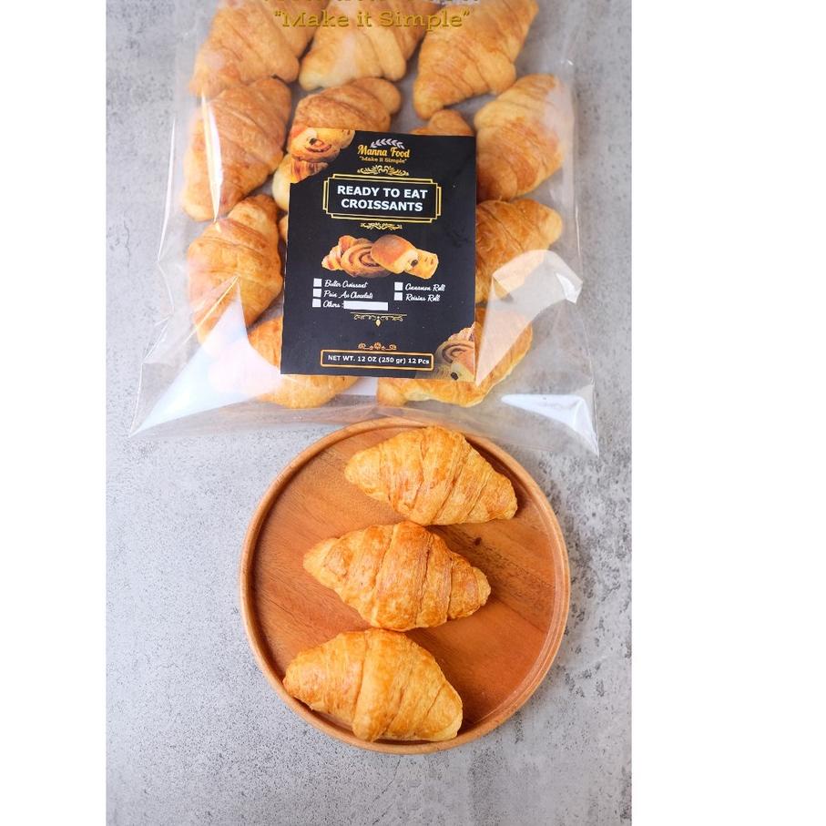 

Promo [HJ6] Mini Butter Croissant / Plain Croissant Small isi 12 PCS /Croissant Termurah