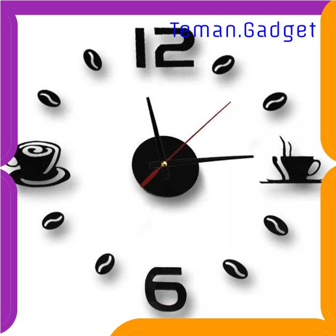 TG-PJM Taffware Jam Dinding DIY Giant Wall Clock 40-70cm Coffee Bell - DIY-12