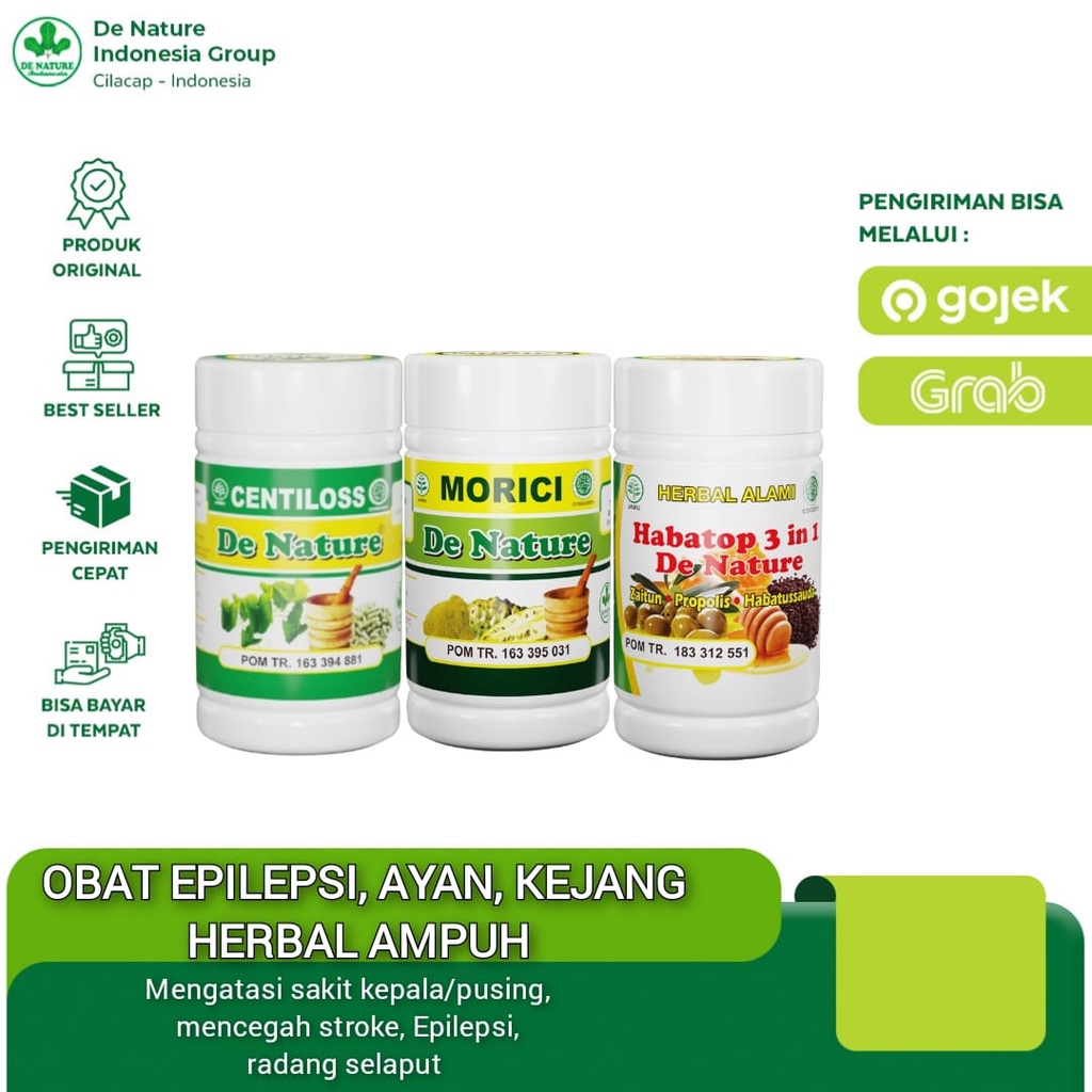 Obat Epilepsi Kejang Dewasa Anak, Penyakit Ayan, Gangguan Kesadaran Paling Ampuh Kapsul De Nature He