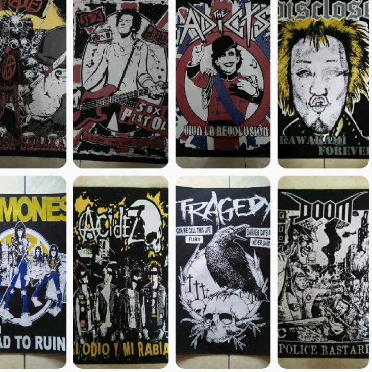 ✓ EMBLEM BAND PUNK  / EMBLEM BESAR / EMBLEM PUNGGUNG